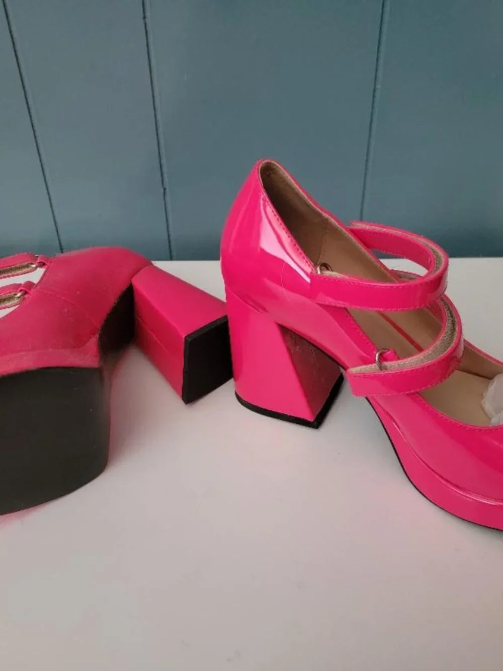 Brand New Barbie Pink Platform Heels size 9.5